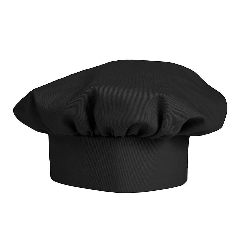 black chef cap