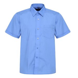 hard collar short sleeve school shirts
