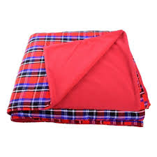 maasai shuka with fleece