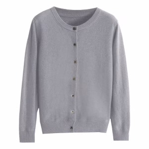 Plain Cardigan Sweater