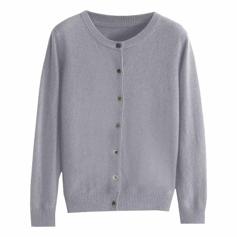 Plain Cardigan Sweater