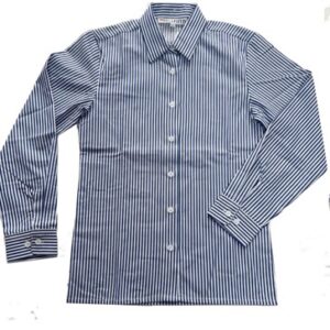 striped long sleeve school shirts