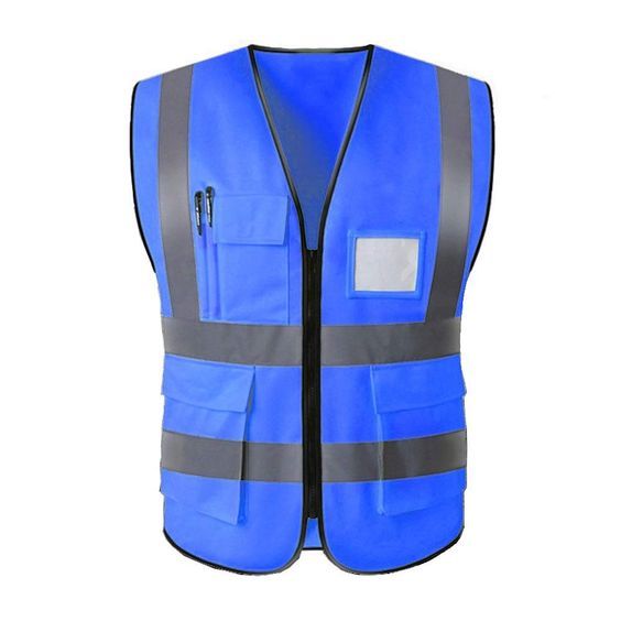 Blue Executive Reflective Vest 190gsm