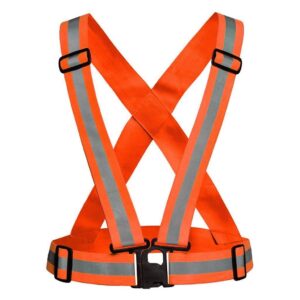Orange Reflective Strap Vest