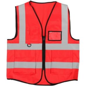 Red Executive Reflective Vest 190gsm
